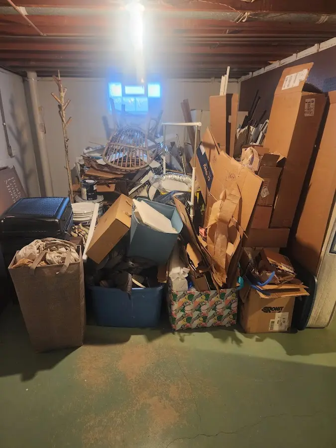 Roll-off dumpster container at job site for Cleanout Dumpster Rental in Ponchatoula